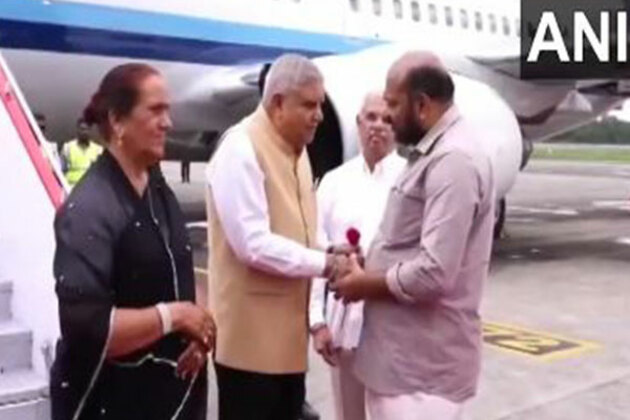 Kerala: Vice President Dhankhar arrives in Kochi