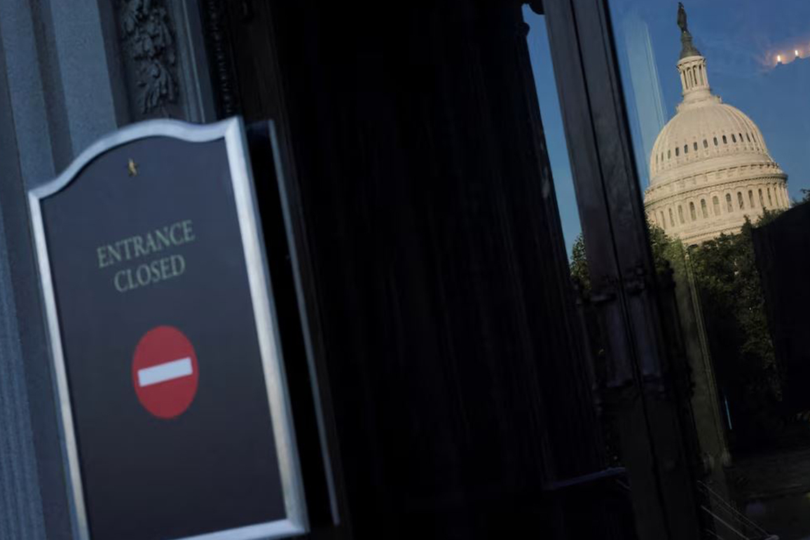 Democratic, Republican lawmakers spar in Capitol hallway as US shutdown drags on