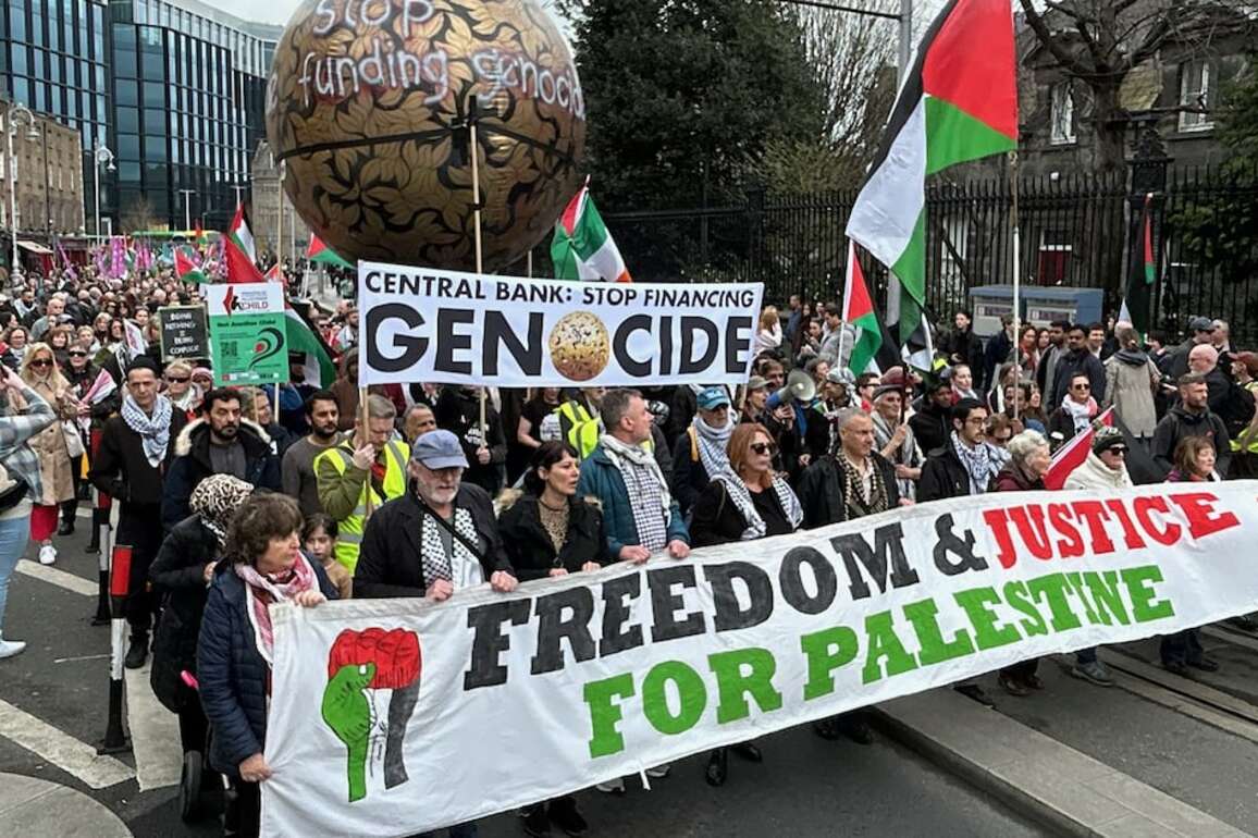 Palestine protest- Cofounder of sanctions movement addresses Dublin crowd  The Irish Times