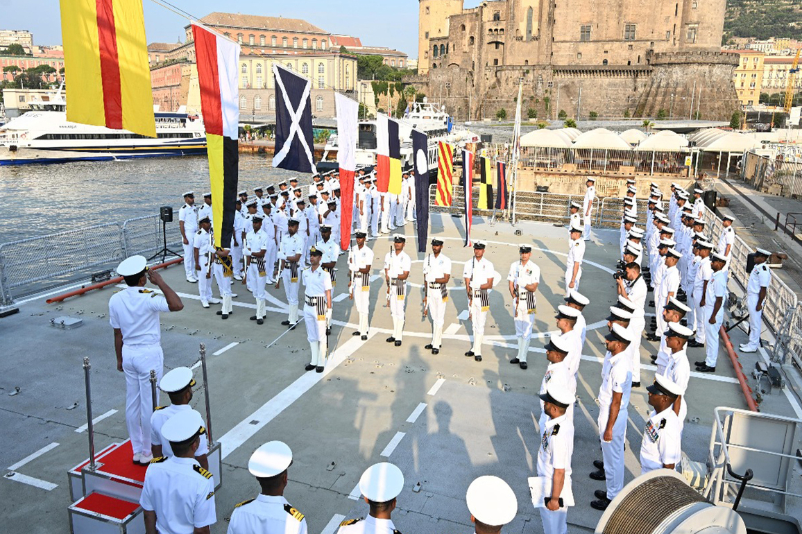 INS Tamal celebrates 79th Independence Day during visit to Naples