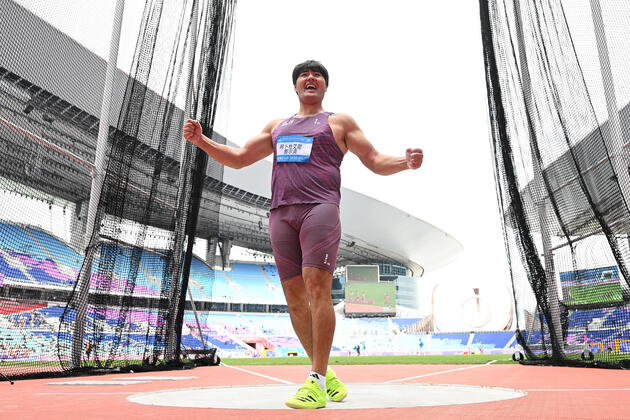 (SP)CHINA-15TH NATIONAL GAMES-ATHLETICS-MEN'S DISCUS THROW-FINAL (CN)