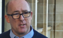 Professor Ben Smith speaking outside the WA Parliament today