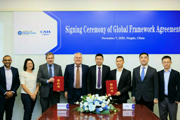 CATL and Quinbrook Sign Global Framework Agreement for Stationary Battery Energy Storage Systems