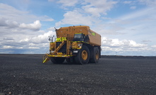 One of the ADE-Austin Engineering water truck at Macarthur River.