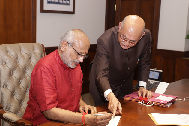 Vice President CP Radhakrishnan assumes charge as Rajya Sabha chairman