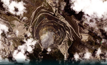 Satellite image of Freeport-McMoRan's Grasberg mine in Indonesia after the mudslide on September 11, 2025