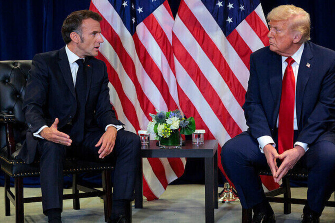 Macron asks Trump to lift sanctions on EU officials