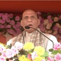 "Oppression, betrayal": Rajnath Singh slams Mamata Banerjee in Barrackpore