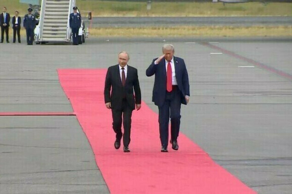 Trump greet Putin as he arrives in Alaska