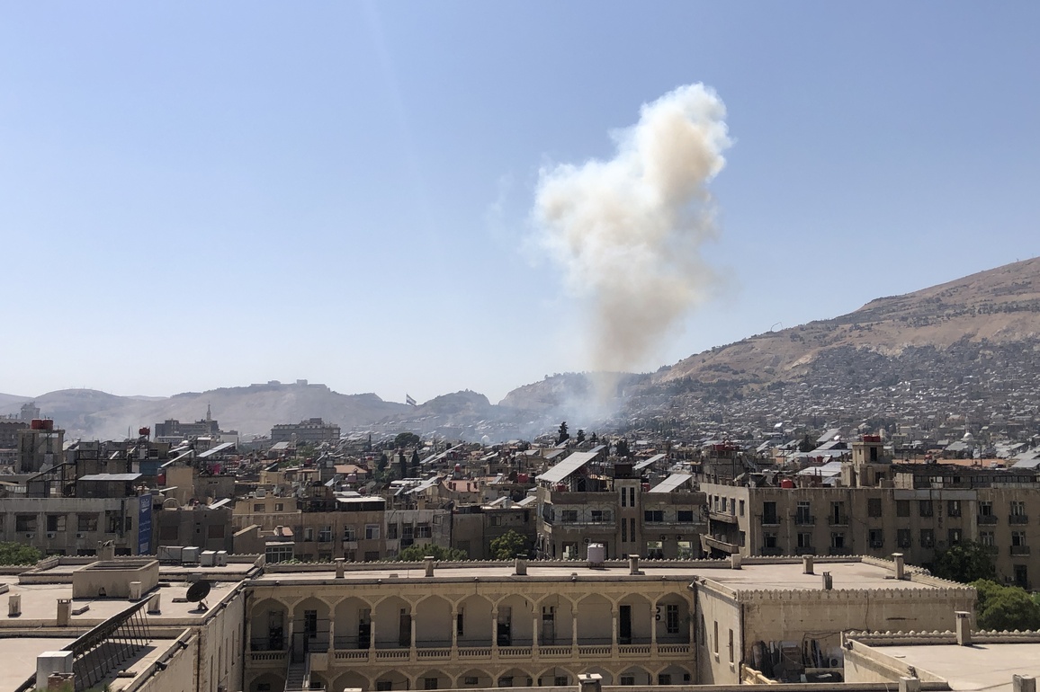 (SpotNews)SYRIA-DAMASCUS-ISRAELI-STRIKE