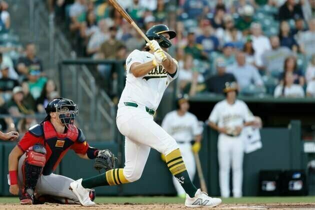 Lawrence Butler homers twice, Nick Kurtz adds slam as A's rout Braves