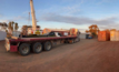  Five 40-foot containers of training equipment, a dome shelter and additional storage equipment being delivered for installation at the Laverton Training Centre.