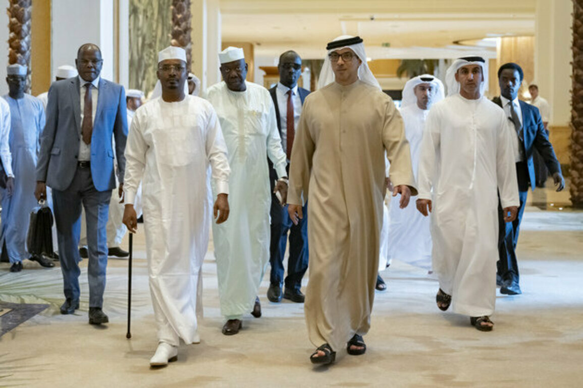 Mansour bin Zayed, President of Chad discuss strengthening cooperation