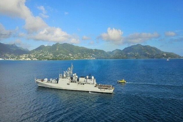 INS Teg arrives at Port Victoria in Seychelles