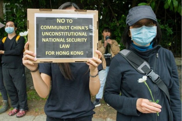 Protests outside Chinese consulate in Vancouver over HK security law