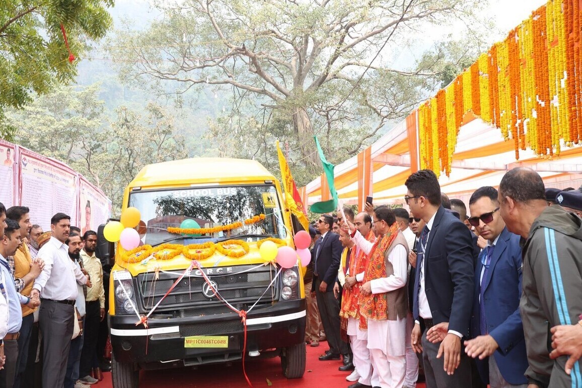 CM Dhami flags off CSR vehicles to boost health, education services