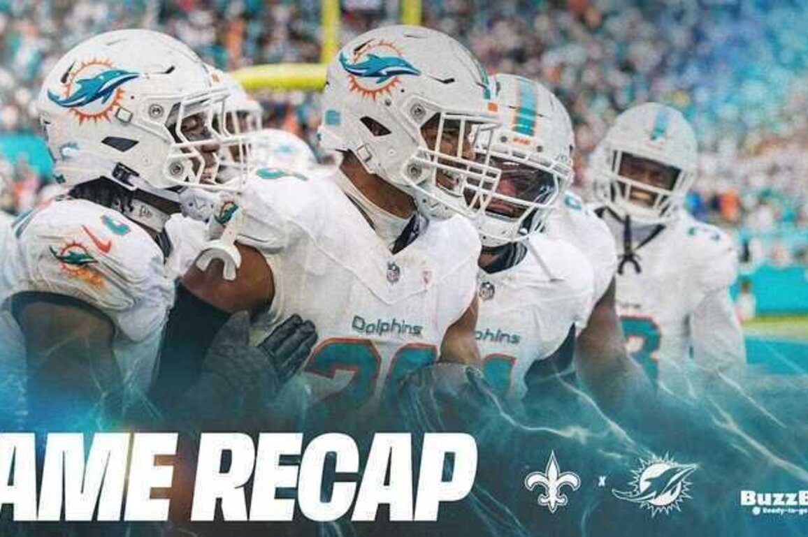 Game Recap: Dolphins Defeat Saints 2117, Win Third Straight