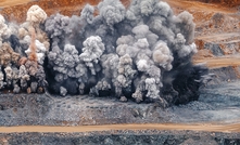Explosion in an open-pit mine