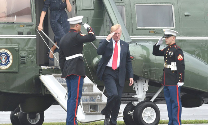 Trump to Iran: 'never, ever threaten' US again Trump to Iran: 'never, ever threaten' US again