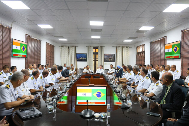 Brazilian delegation visits Naval Headquarters, holds discussions on enhancing bilateral training cooperation