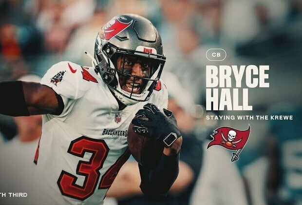 Bucs Bring Back CB Bryce Hall