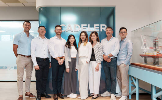 Cadeler’s Asia-Pacific team in the company’s new Taipei office premises