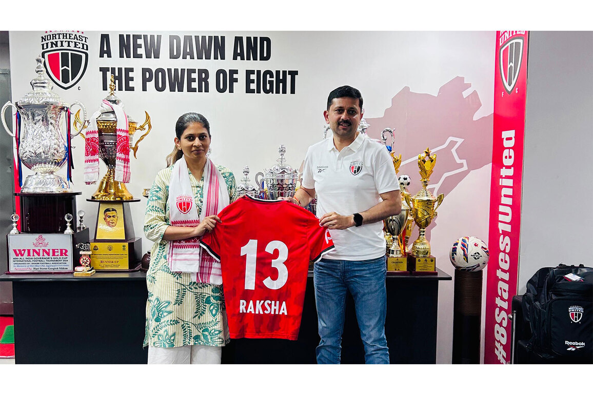 Union MoS Raksha Khadse visits NorthEast United FC, commends club's grassroots talent development model