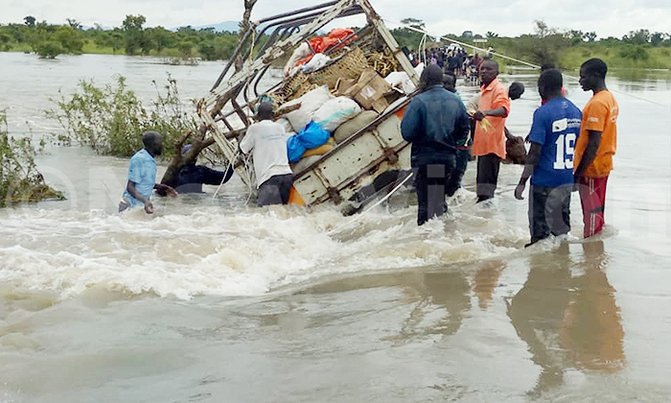 Amuria bridge washed away by floods Amuria bridge washed away by floods