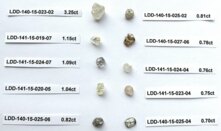 Rough diamond sample from the Star-Orion South project in Saskatchewan, Canada