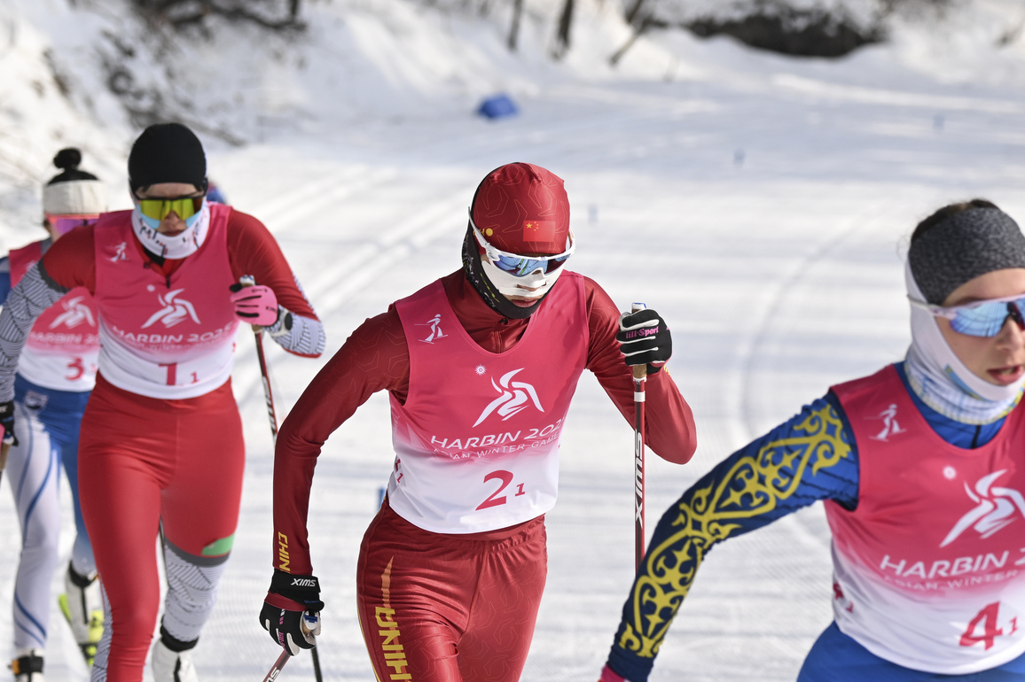 (SP)CHINA-HARBIN-ASIAN WINTER GAMES-CROSS-COUNTRY SKIING-WOMEN'S 4X5KM RELAY(CN)