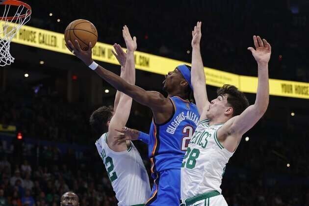 Shai Gilgeous-Alexander breaks Wilt's record as Thunder edge Celtics