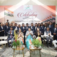 FFOI felicitates visually impaired women's cricketers, Naveen Jindal says team's achievement provides inspiration to people