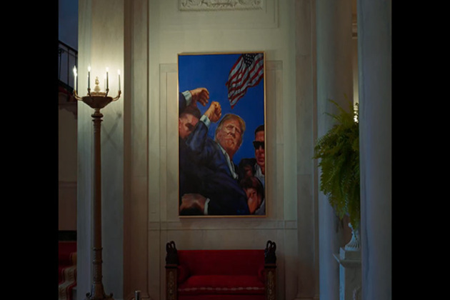 White House replaces Obama's portrait with Trump's assassination attempt picture