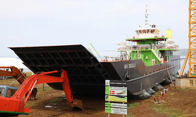 MV Sigulu launches onto Lake Victoria MV Sigulu launches onto Lake Victoria
