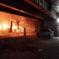 Massive blaze breaks out in Moradabad hotel, one dead