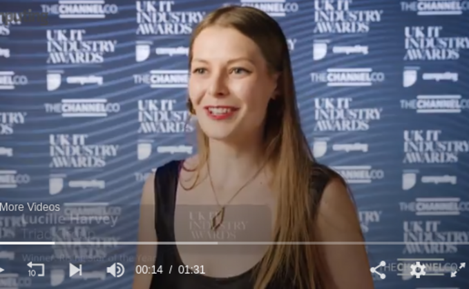 Video: Lucille Harvey, Rising Star of the Year at the UK IT Awards 2023