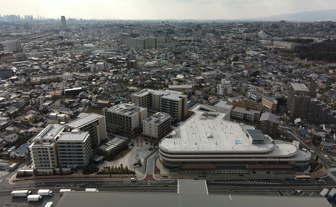 An arial view of the Suita smart town | Credit: Panasonic