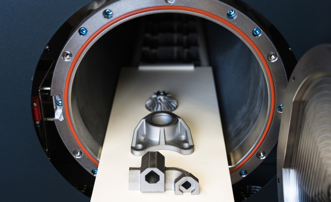 3D printing can deliver products to remote mining sites like these Markforged metal sinters.