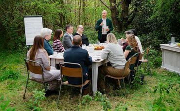Marketing execs join forest 'boardroom' meeting as part of £200m nature recovery drive
