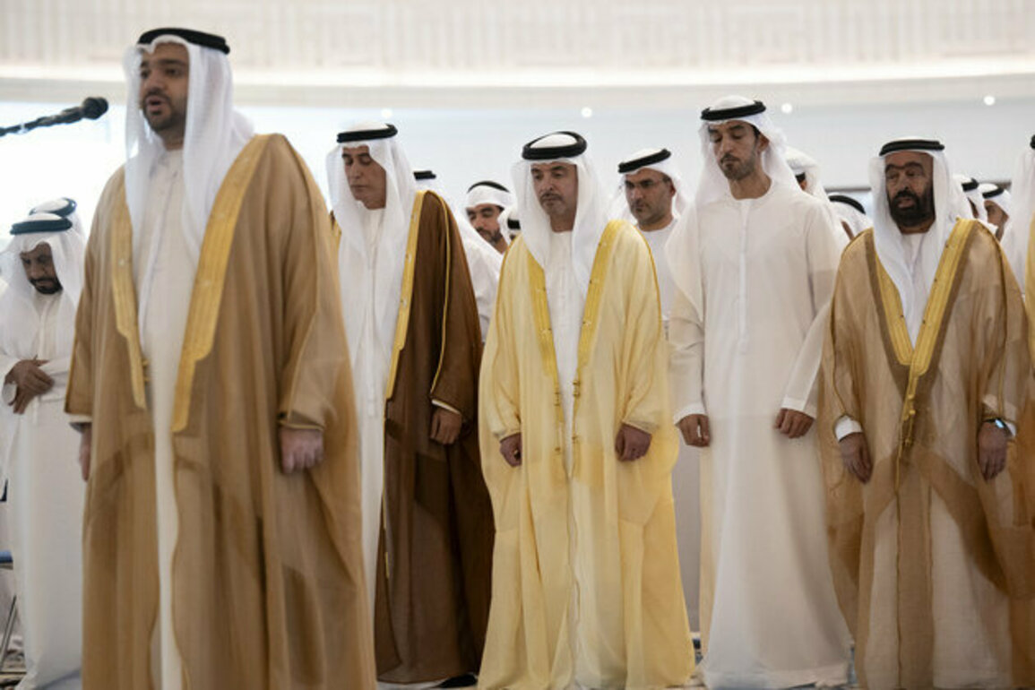 Hazza bin Zayed performs Eid Al Adha prayer, receives well-wishers