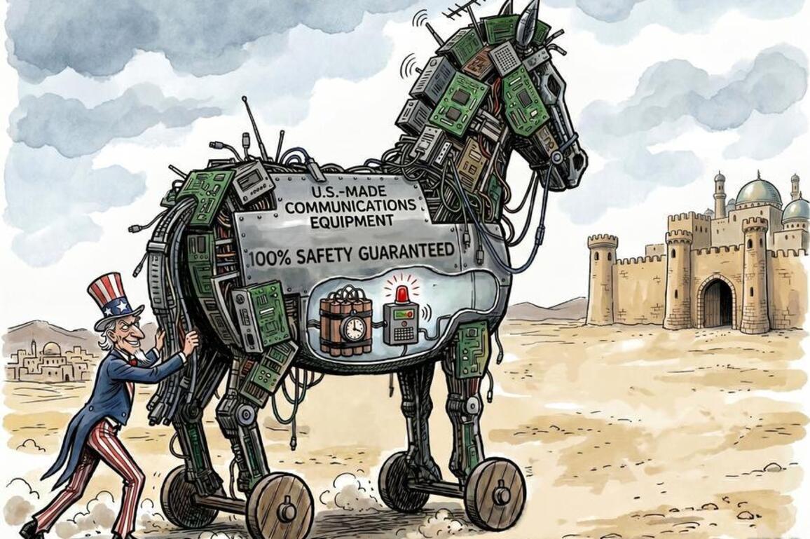AI Cartoon | U.S. "Trojan Horse": Who's the real threat?