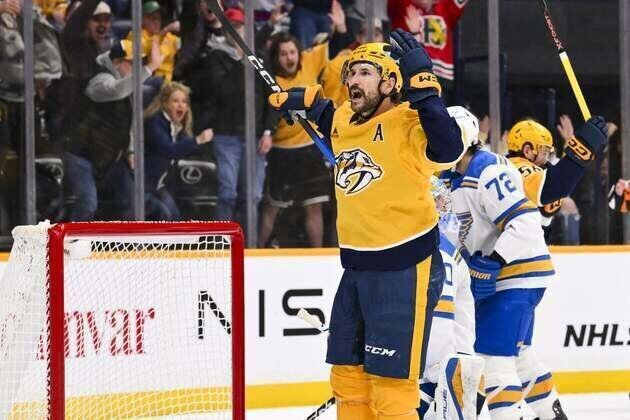 Preds rally from down 5-1 with 5 straight goals to beat Blues