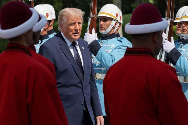Trump reiterates Greenland "should be controlled by US", but adds move "would hurt relationship with NATO"
