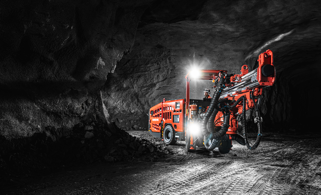 Sandvik DD212i is a compact single-boom jumbo. Photo: Sandvik