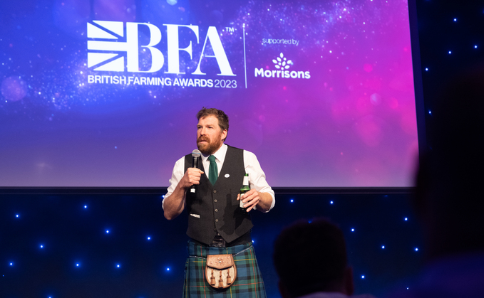 Perthshire farmer and comedian Jim Smith who hosted last year's BFAs
