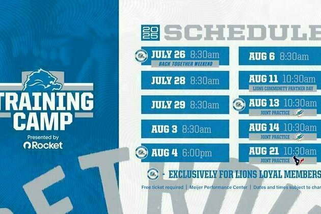 Detroit Lions 2025 Training Camp presented by Rocket