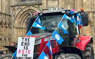 Tractors take to streets in slow drive to urge councillors to reject Budget proposals