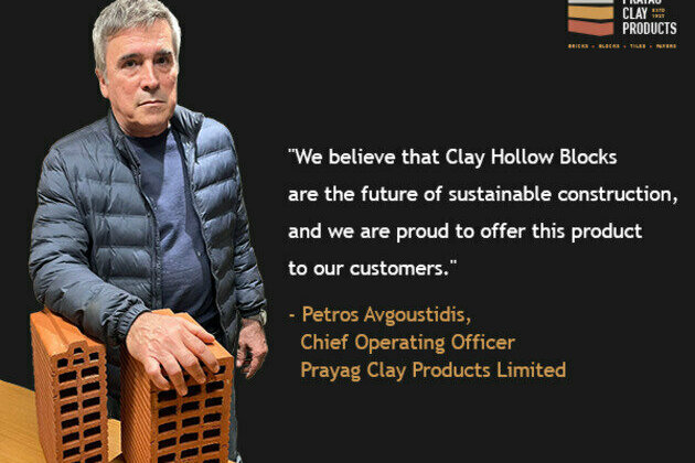 Clay Hollow Bricks is the future of sustainable construction, says Dishaant Badlani, Director of Prayag Clay Products Limited