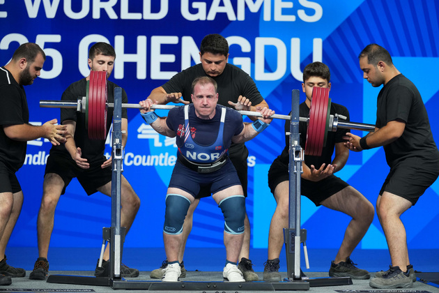 (SP)CHINA-CHENGDU-THE WORLD GAMES 2025-POWERLIFTING-MEN'S MIDDLEWEIGHT FINAL (CN)