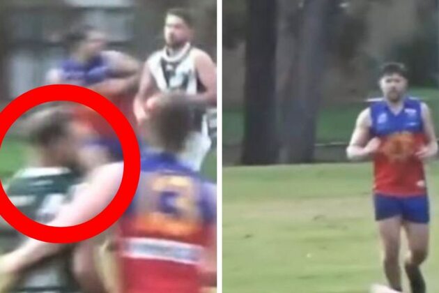 AFL news 2025 footy player banned for life for ugly coward punch behind play